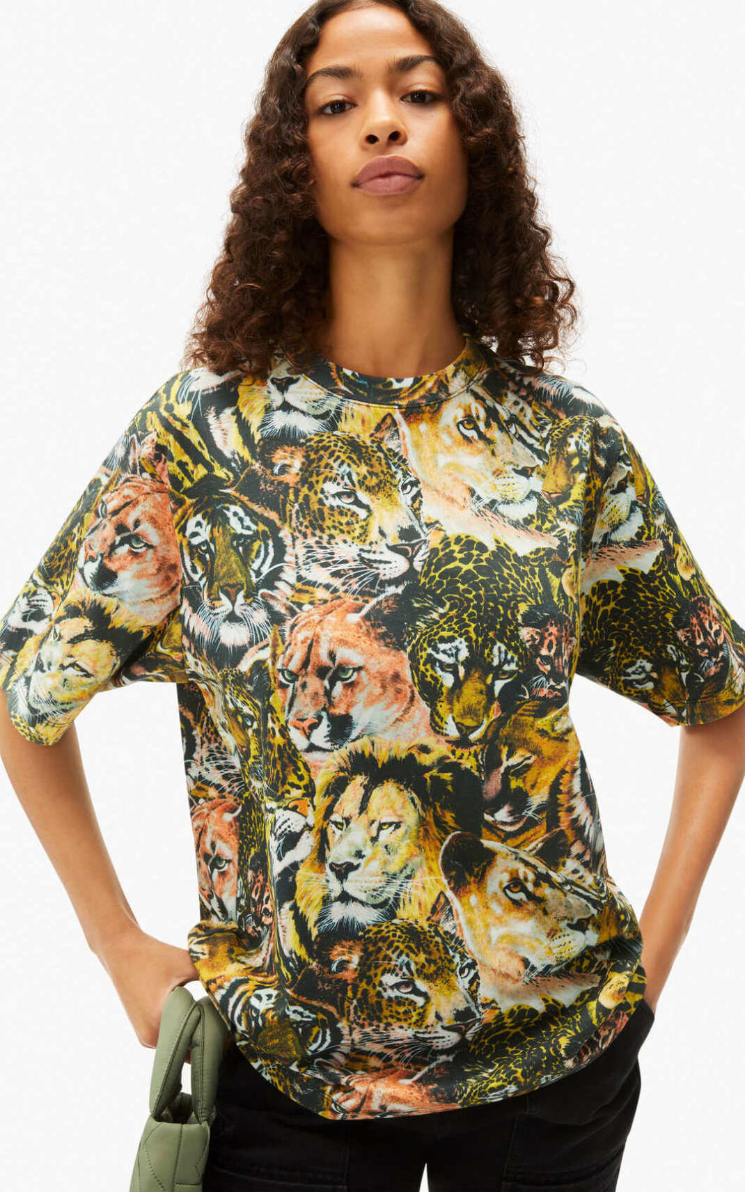 Kenzo Wildtigers oversize Moška Majice Večbarvni Večbarvni SI-5327261